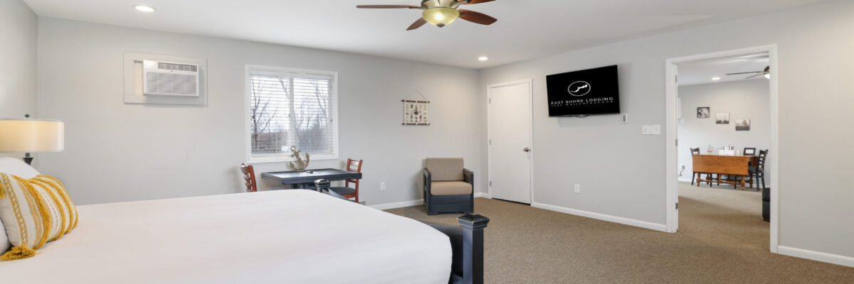 East Shore Lodging Room 11 Deluxe King Suite 2nd Floor